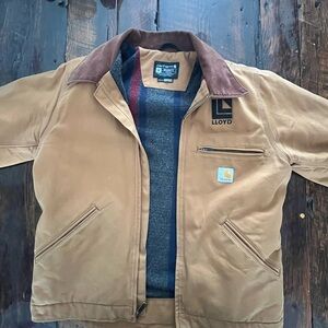 Carhartt Men's Brown and Gray Jacket